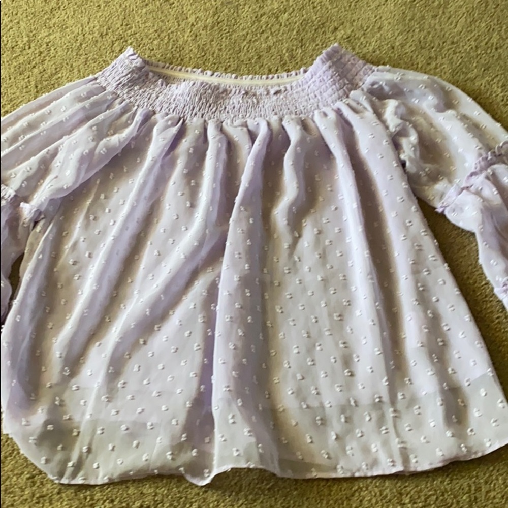 Lavender off the shoulder top! - Picture 2 of 3